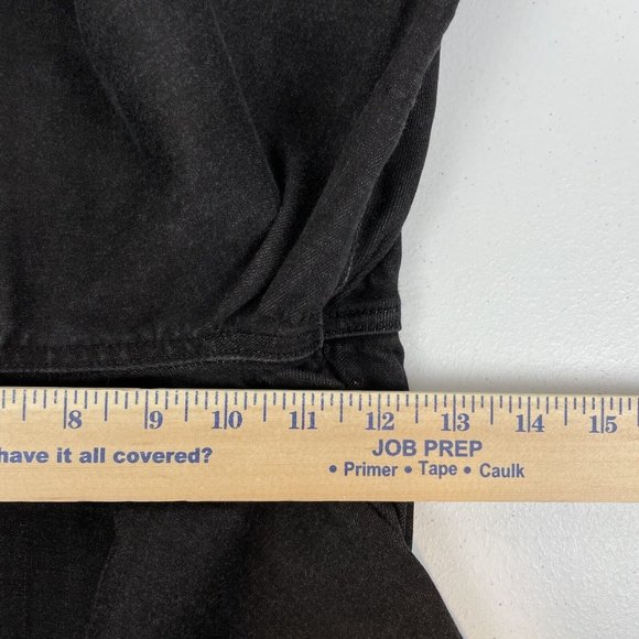 Spanx Jegging Women's Size Large Black Distressed Raw Hem Performance Stretch - Picture 10 of 13